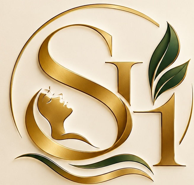 Solace Haven original gold and green emblem